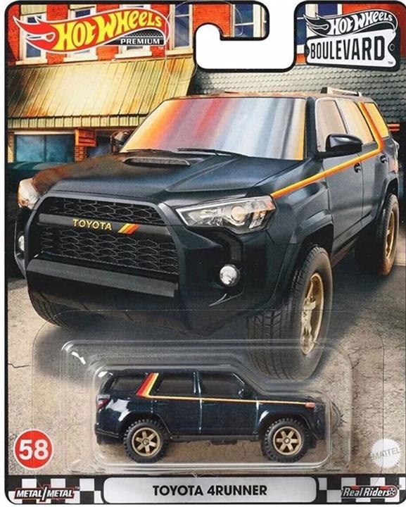 ماشین فلزی هات ویلز بولوارد «تویوتا 4رانر» Hot Wheels Premium Boulevard Toyota 4Runner 58 HCR18